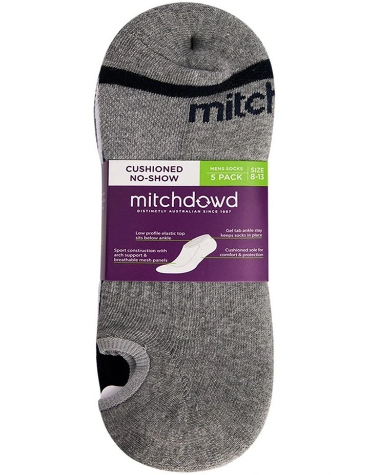 5 Pack No Show Sport Socks image 2