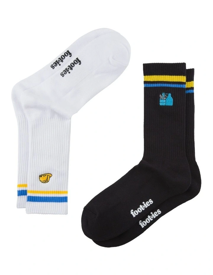 Worksite Tools Sport Crew Socks 2 Pack in Assorted image 1