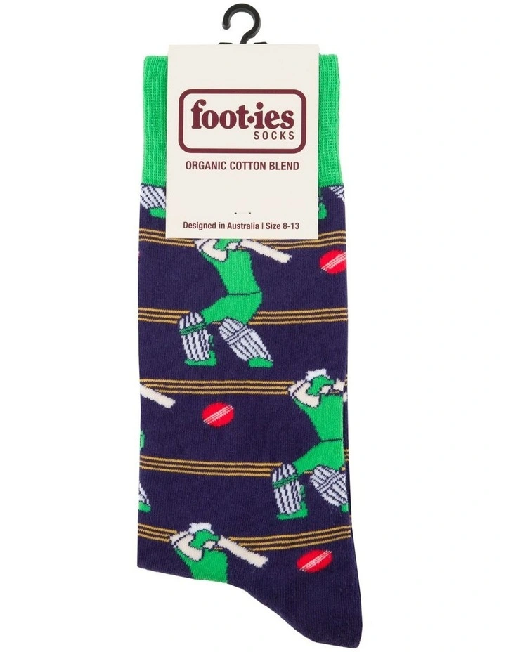 Cricket Organic Cotton Socks in Navy image 2