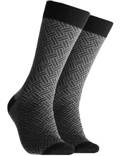 Textured Diamond Cotton Socks