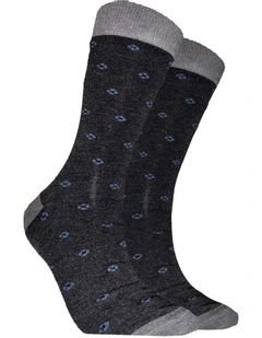 Luxe Modal Diamond Socks in Grey