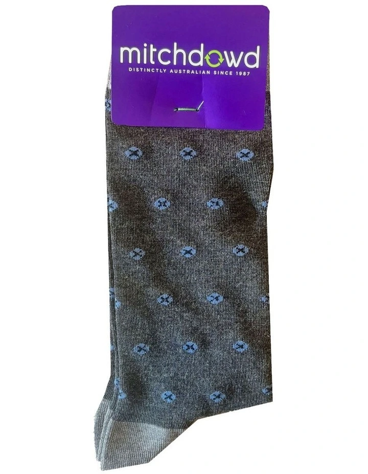 Luxe Modal Diamond Socks in Grey image 2