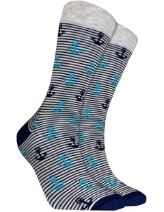 Anchor Stripe Bamboo Socks in Multi