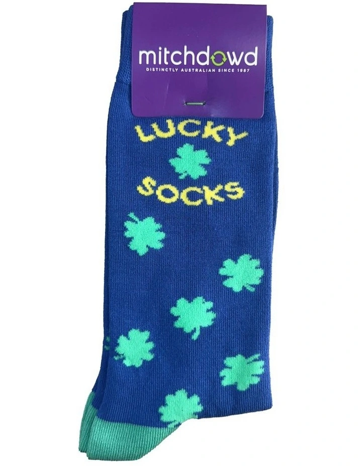 Lucky Bamboo Socks in Blue image 2