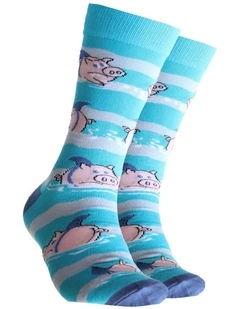 Shark Fin Piggies Bamboo Socks