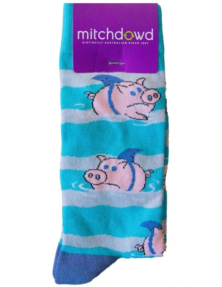 Shark Fin Piggies Bamboo Socks image 2