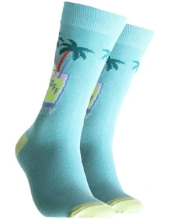 Off Duty Bamboo Socks in Blue