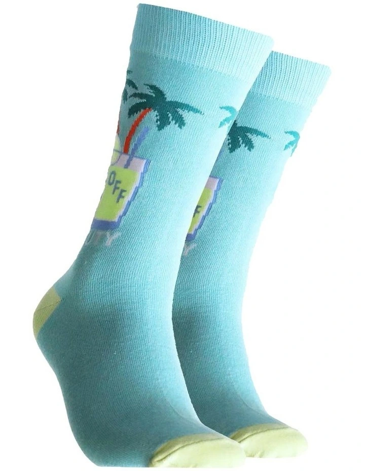 Off Duty Bamboo Socks in Blue image 1