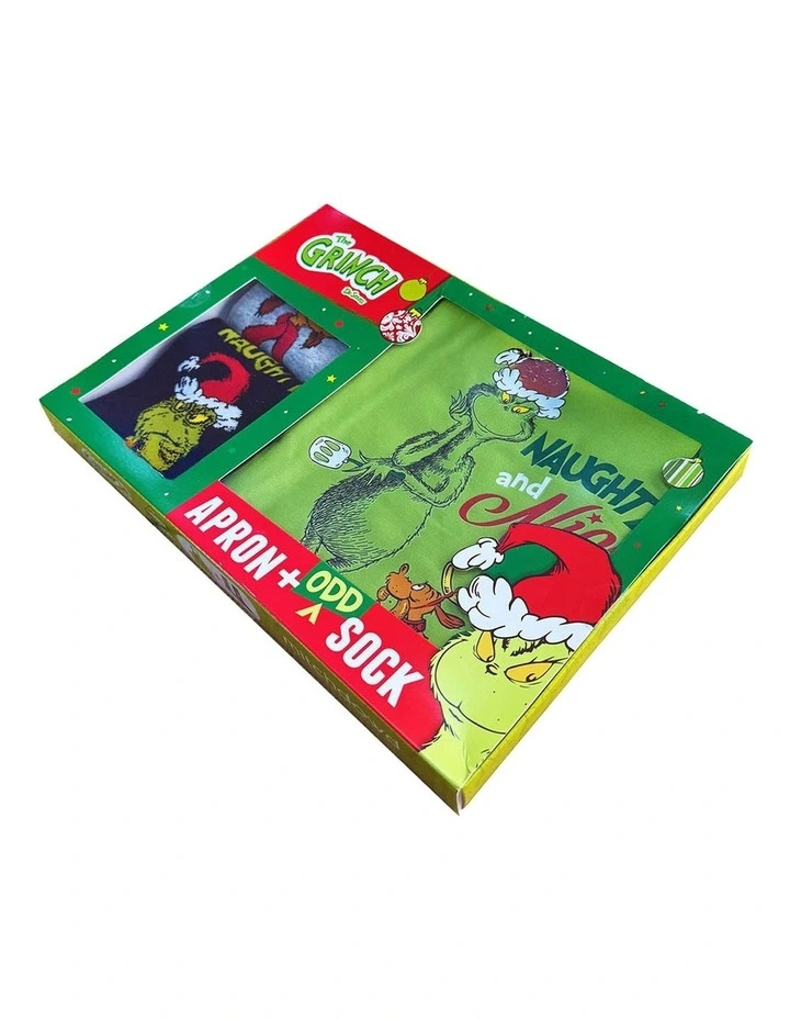 Apron And Sock Gift Pack in Multi image 2