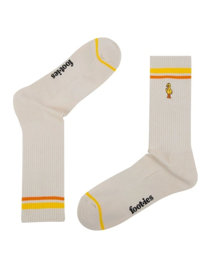 Big Bird Sneaker Socks 2 Pack in Multi image 3