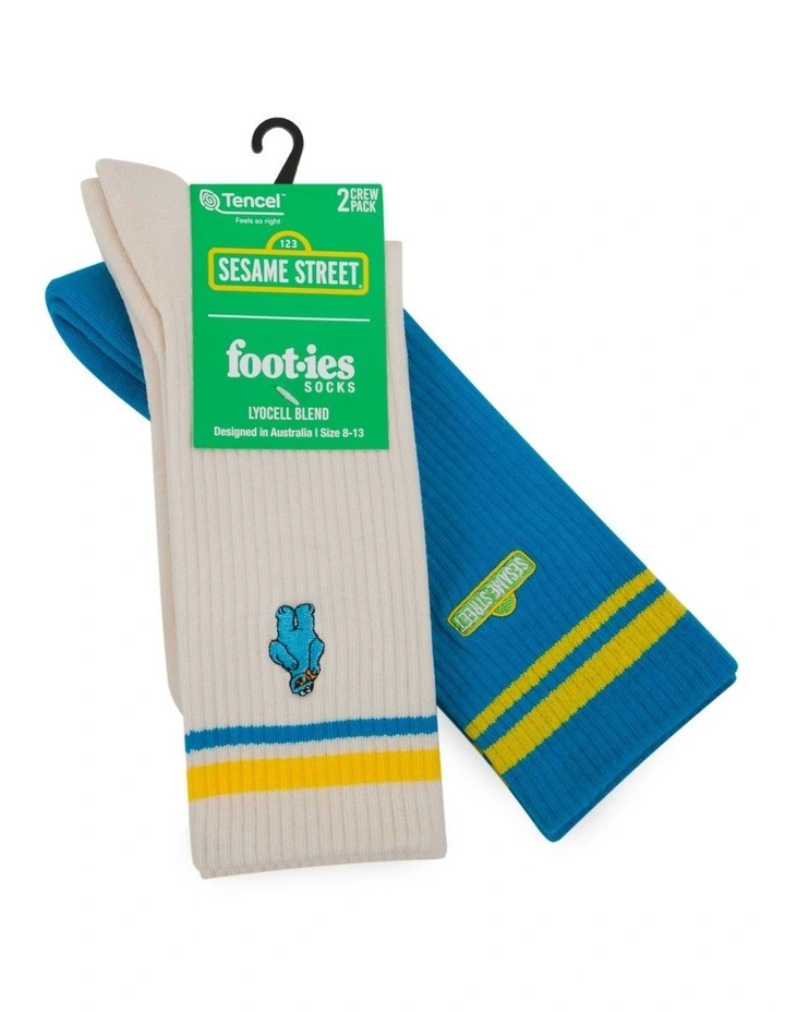 Cookie Monster Sneaker Sock 2 Pack image 2