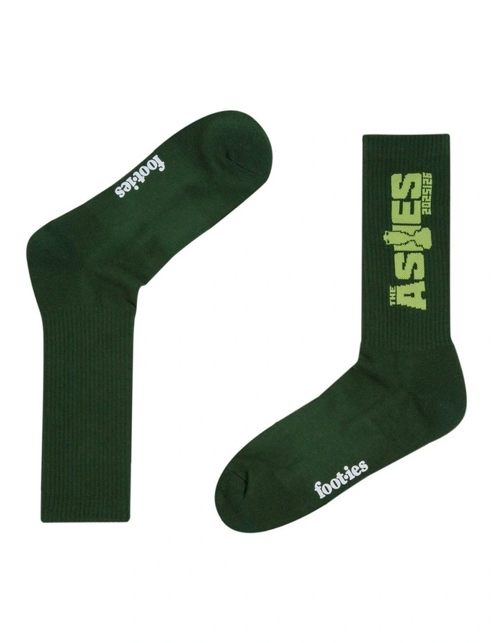 Aussie Cricket Sneaker Sock Pack Of 2 in Multi image 4