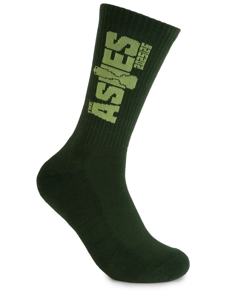 Aussie Cricket Sneaker Sock Pack Of 2 in Multi image 6