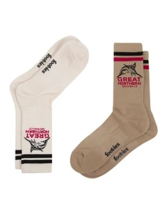 Great Northern Sneaker Socks Pack Of 2 in Multi