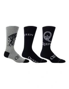 Queen Sock Gift Pack 3 Pack in Multi