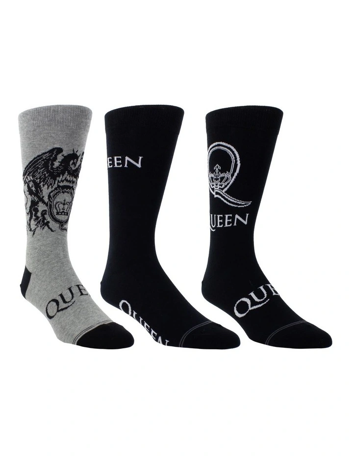 Queen Sock Gift Pack 3 Pack in Multi image 3
