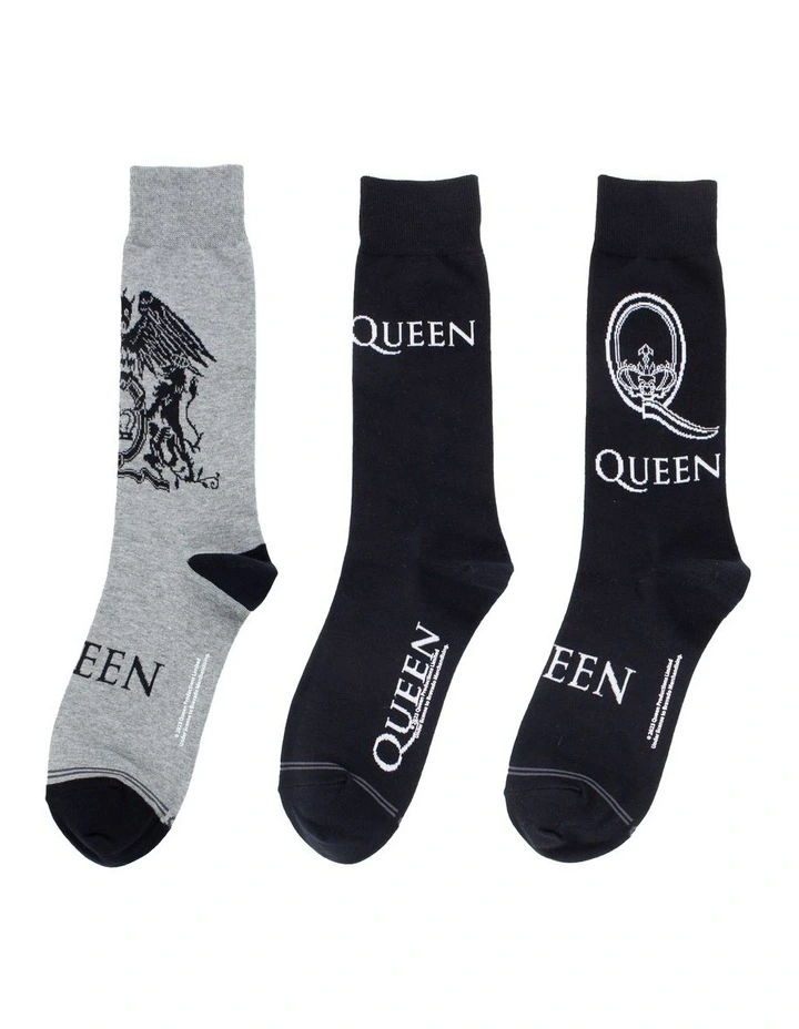 Queen Sock Gift Pack 3 Pack in Multi image 4