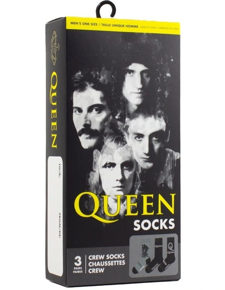 Queen Sock Gift Pack 3 Pack in Multi image 5