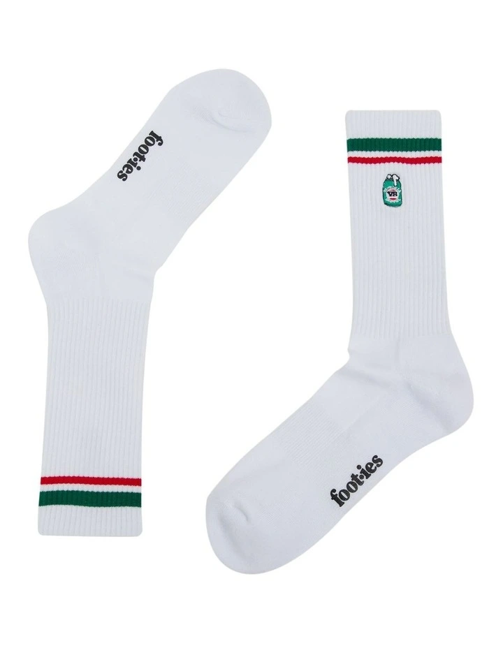 Tinnie Sneaker Socks 2 Pack in White/Forest image 4