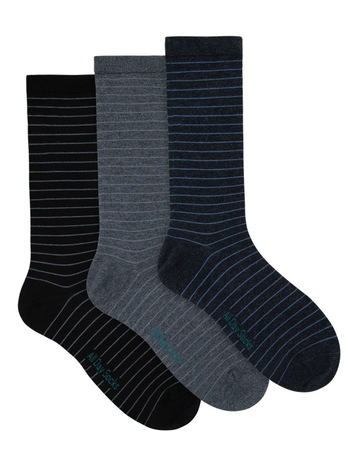 Navy/Grey/Black with Stripes colour