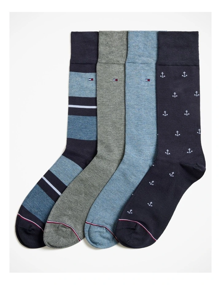 4-Pack Dress Crew Socks image 1