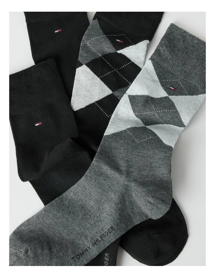4-Pack Argyle Dress Crew Socks image 2