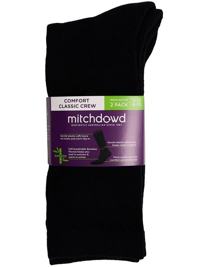 Mitchdowd Comfort Classic Bamboo Socks 2 Pack image 2