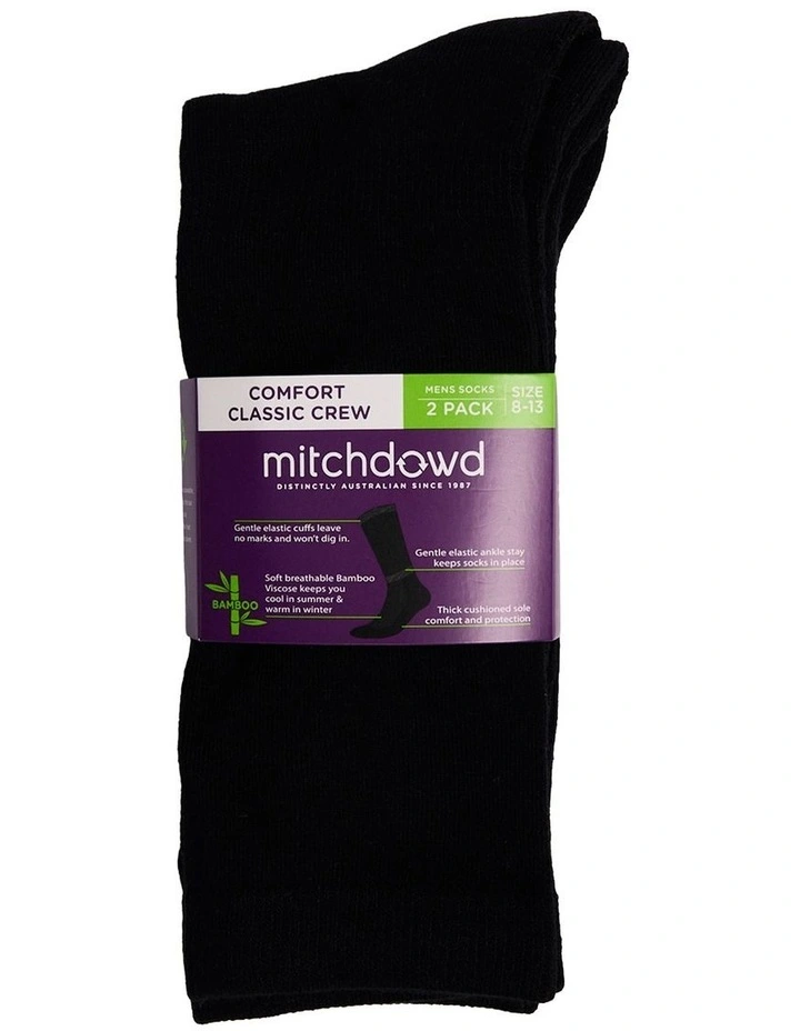 Mitchdowd Comfort Classic Bamboo Socks 2 Pack image 2