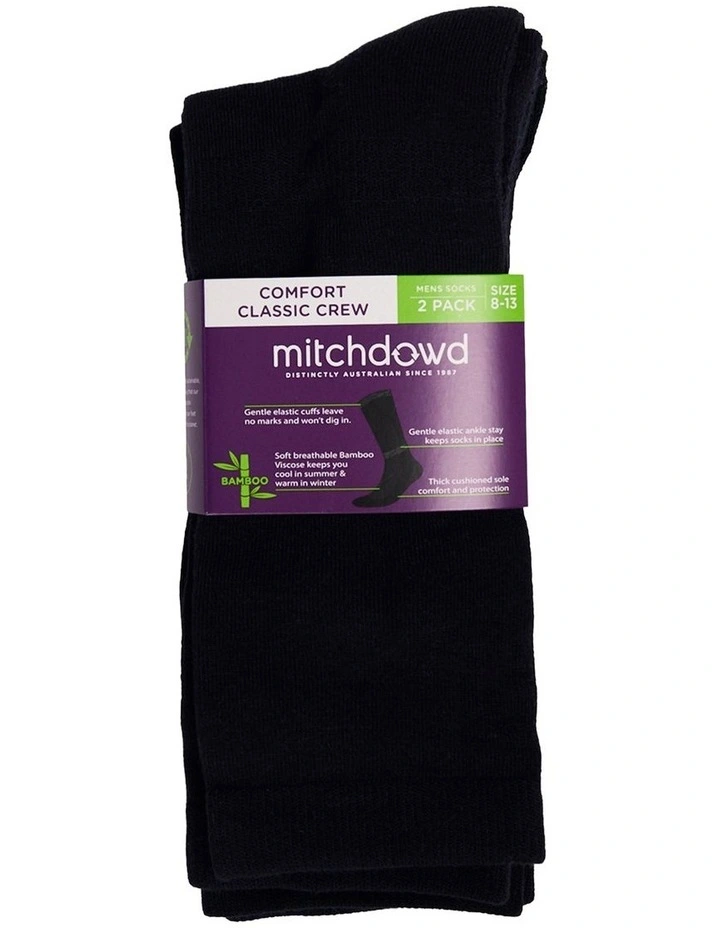 Mitchdowd Comfort Classic Bamboo Socks 2 Pack image 2