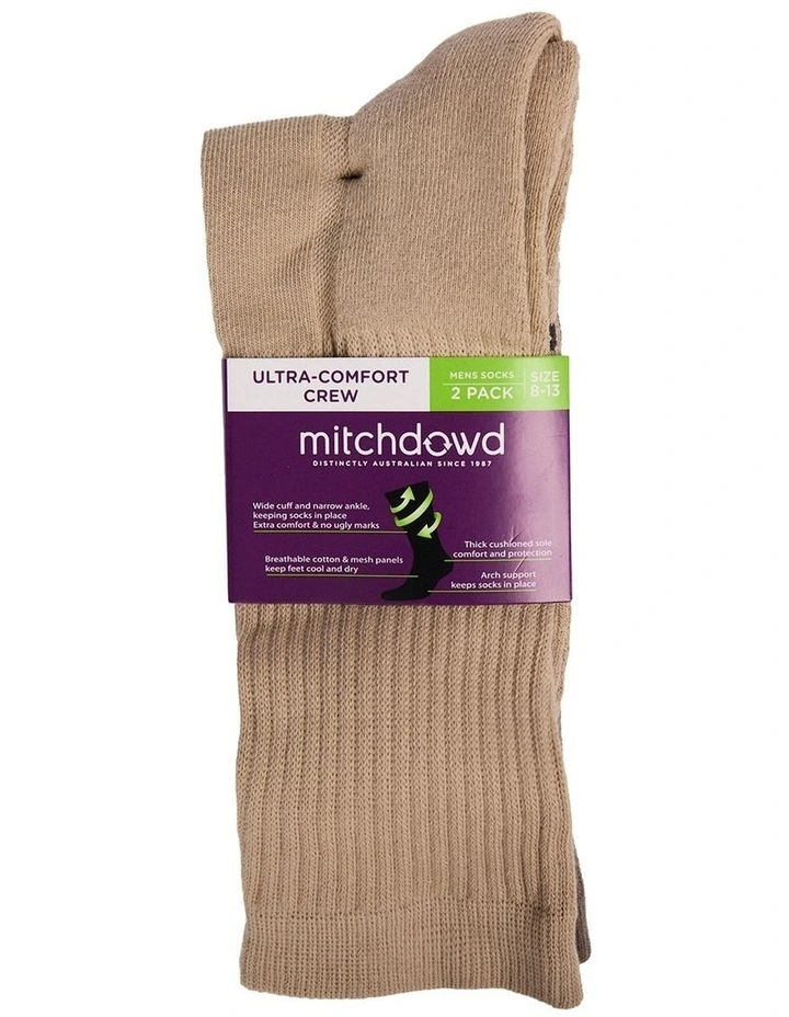 2 Pack Ultra Comfort Cotton Socks image 2