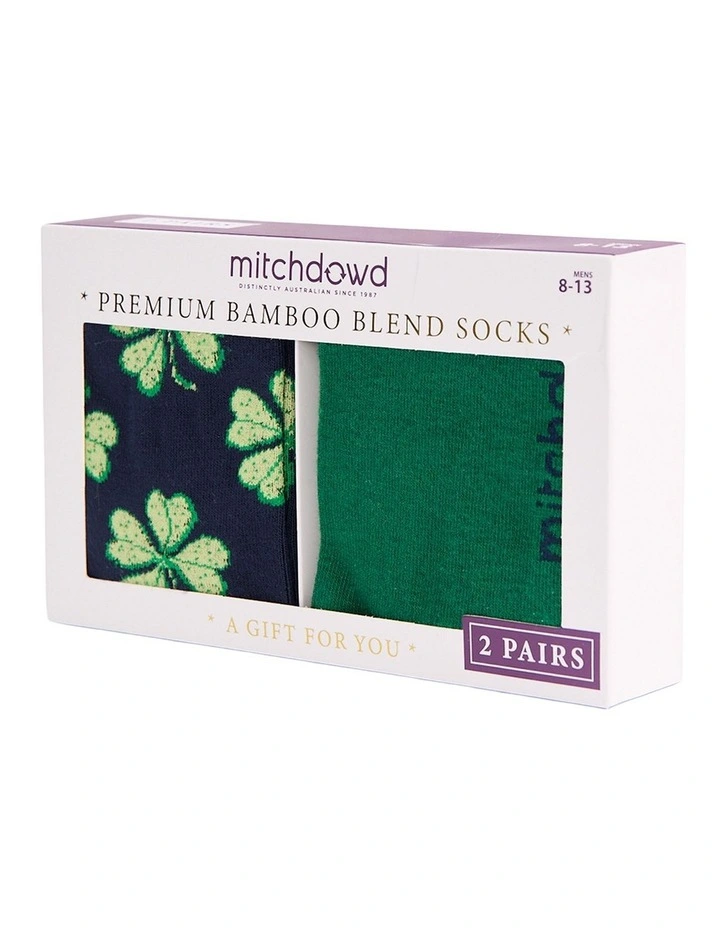 MItchdowd 2 Pack Lucky Bamboo Boxed Socks image 2