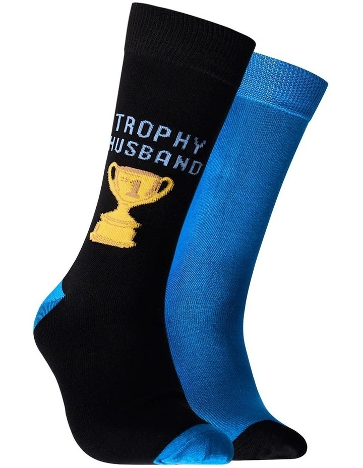 Mitchdowd Mens Husband Bamboo Socks 2 Pack image 1