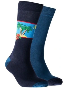 Mitchdowd Men's Vacay Bamboo Socks 2 Pack