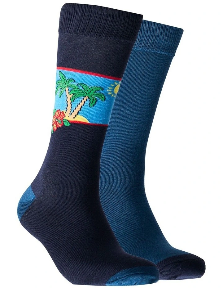 Mitchdowd Men's Vacay Bamboo Socks 2 Pack image 1