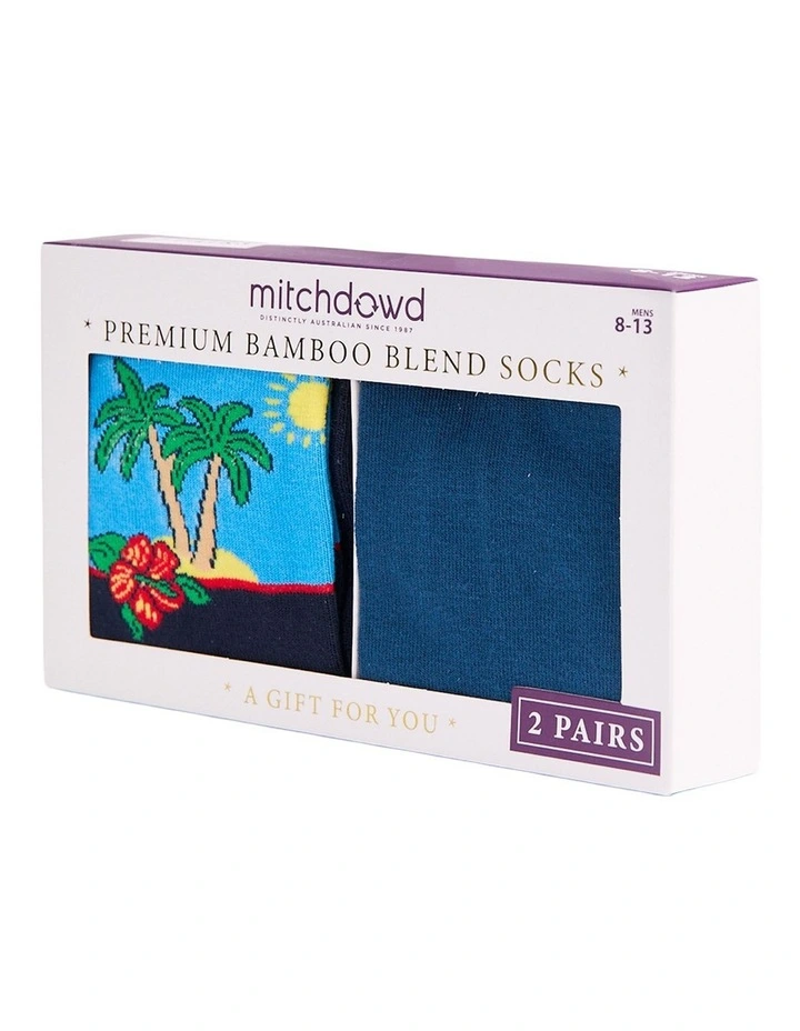 Mitchdowd Men's Vacay Bamboo Socks 2 Pack image 2