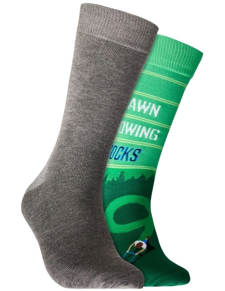 2 Pack Lawn Man Bamboo Boxed Socks image 2