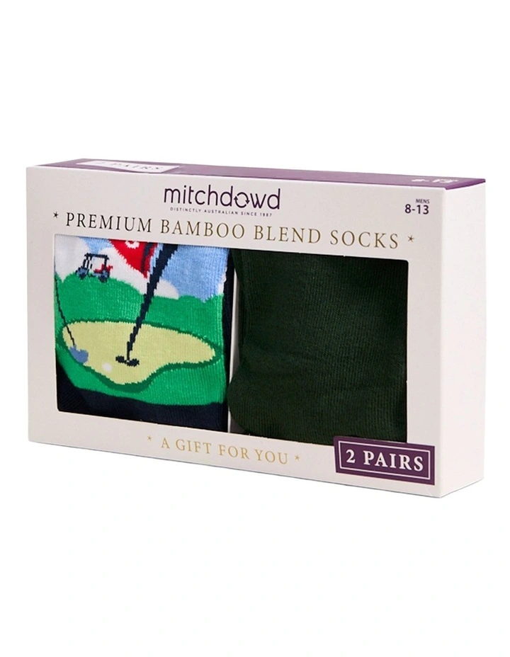 2 Pack Tap That Bamboo Boxed Socks image 1
