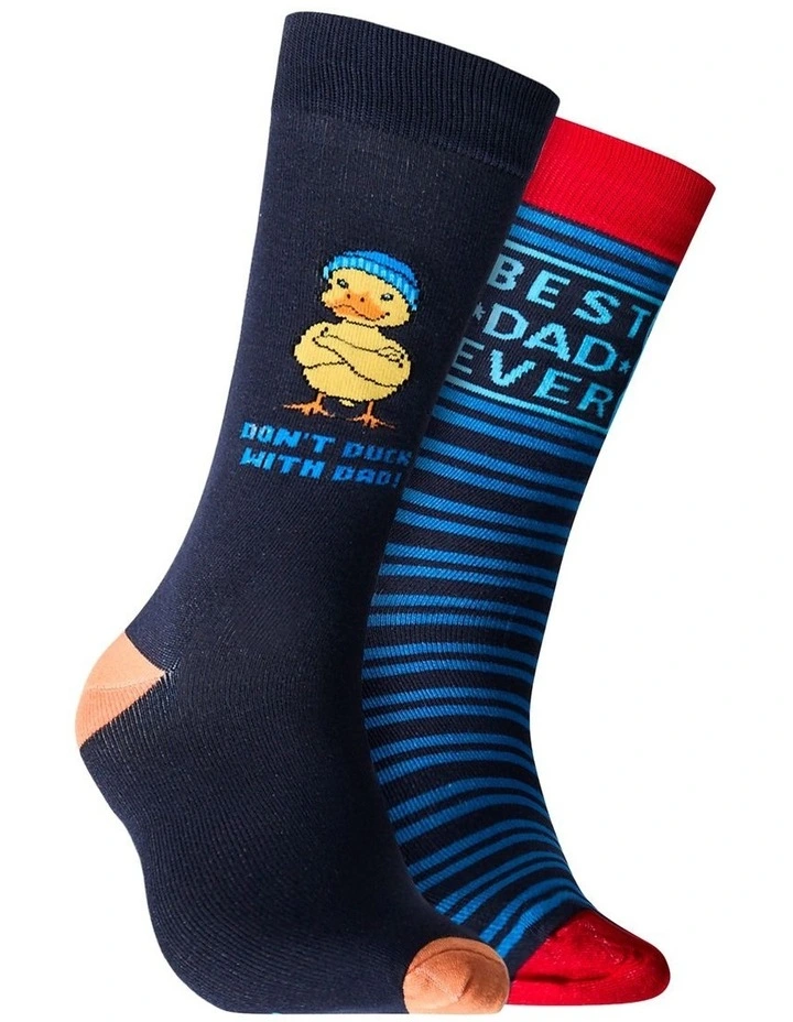 Mitchdowd Mens Duck Dad Bamboo Socks 2 Pack image 1