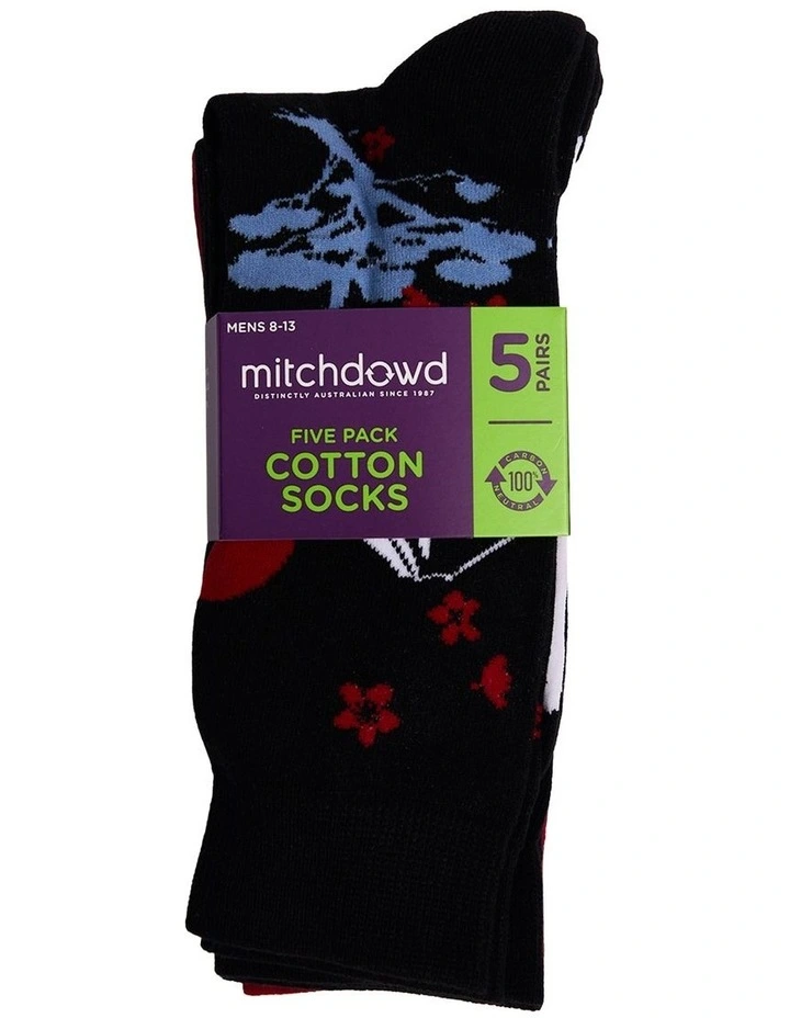 5 Pack Japan Cotton Socks image 2