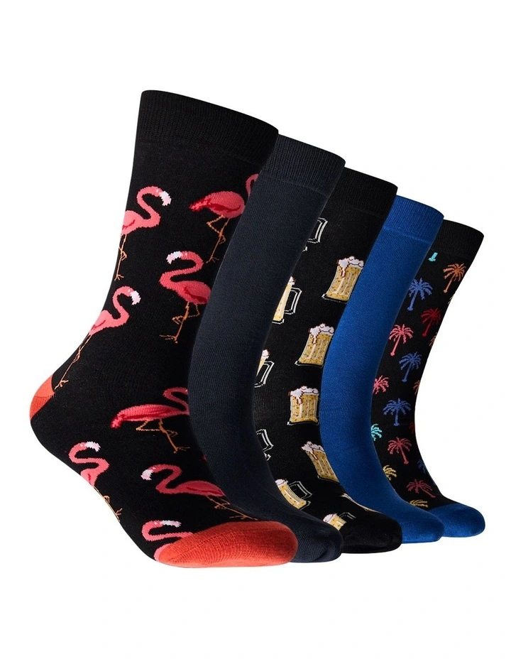 5 Pack Fan Favourites Cotton Socks image 1