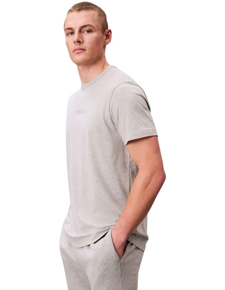 Cotton Sleep Tee in Grey image 3