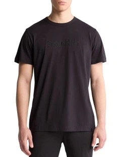 Cotton Sleep Tee in Black