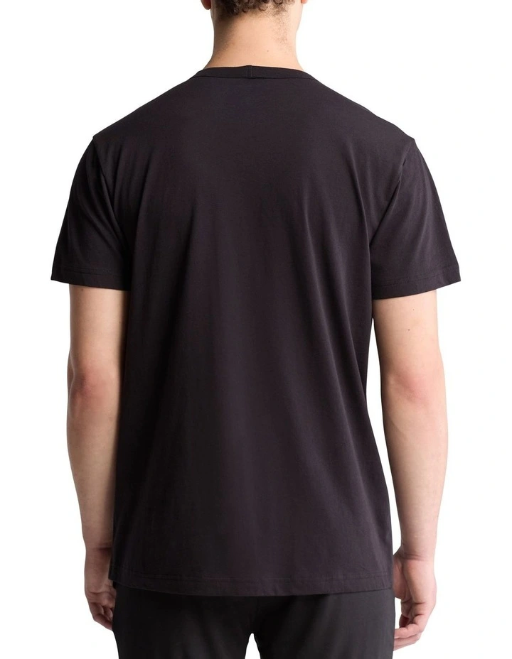 Cotton Sleep Tee in Black image 2
