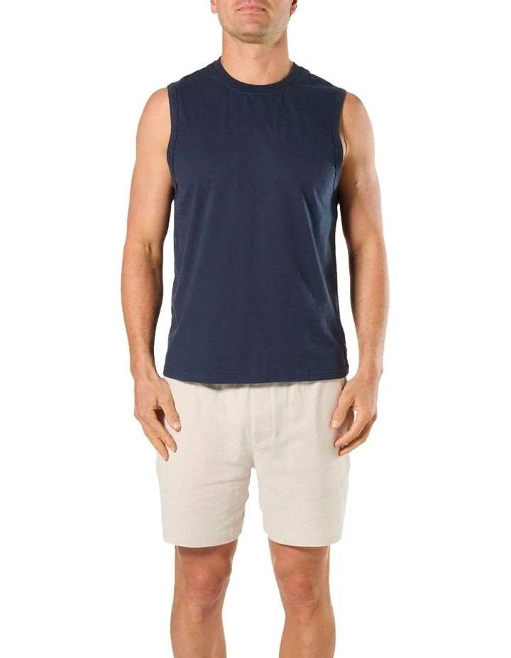 Muscle Sleep Tee in Navy image 1
