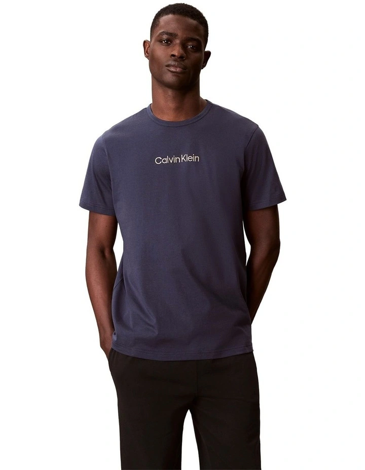Cotton Sleep Tee in Blue image 1