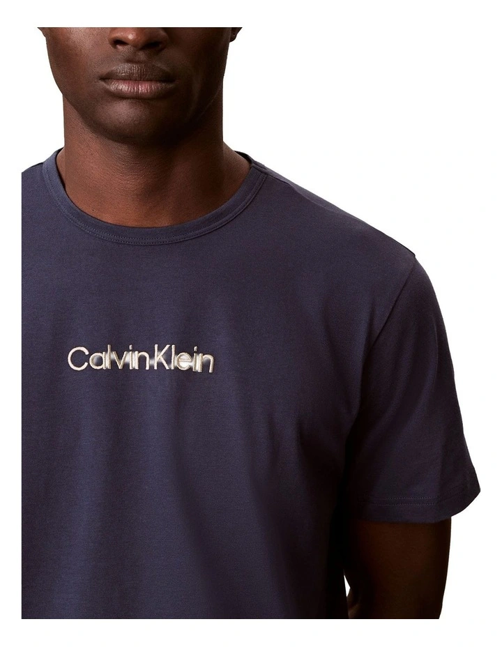 Cotton Sleep Tee in Blue image 5