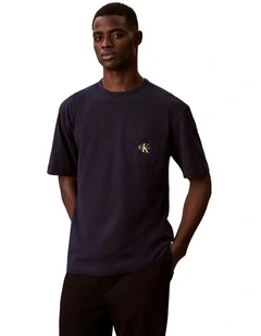 Monogram Sleep Tee in Navy