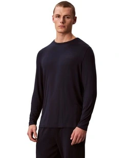 Ultra Soft Modal Long Sleeve Crewneck in Navy