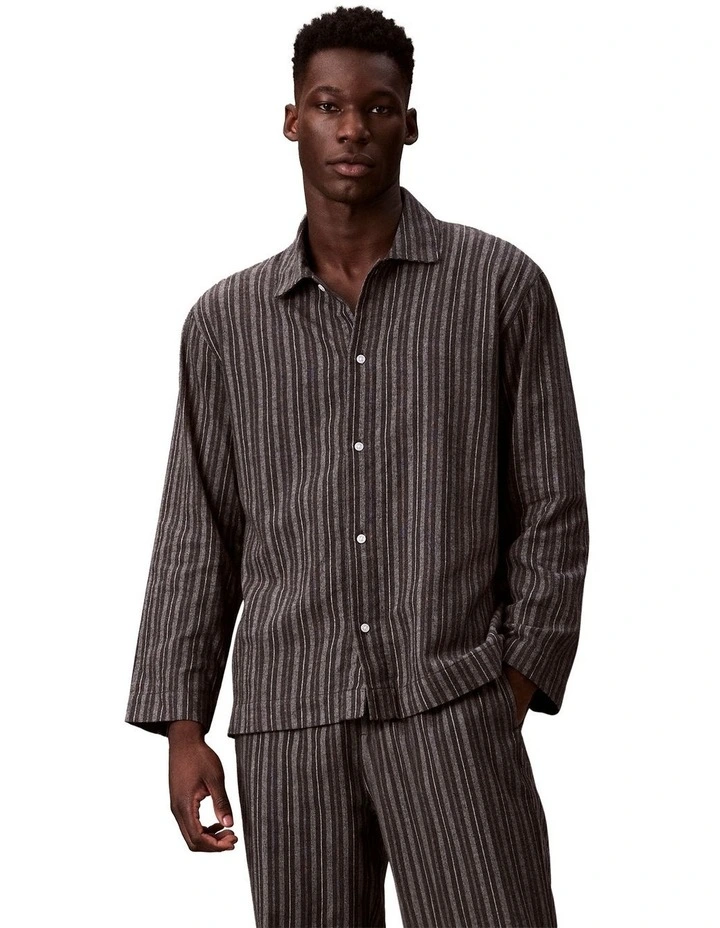 Flannel Pyjama Top in Multi image 1