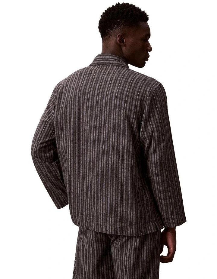 Flannel Pyjama Top in Multi image 2